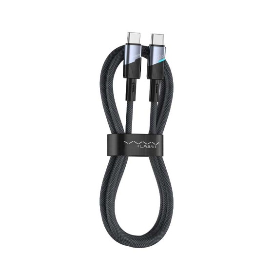 Vyvylabs Superb Series Fast Charging Cable Type-C to Type-C 100W 1M Dark Gray - VCJLCC100-GY